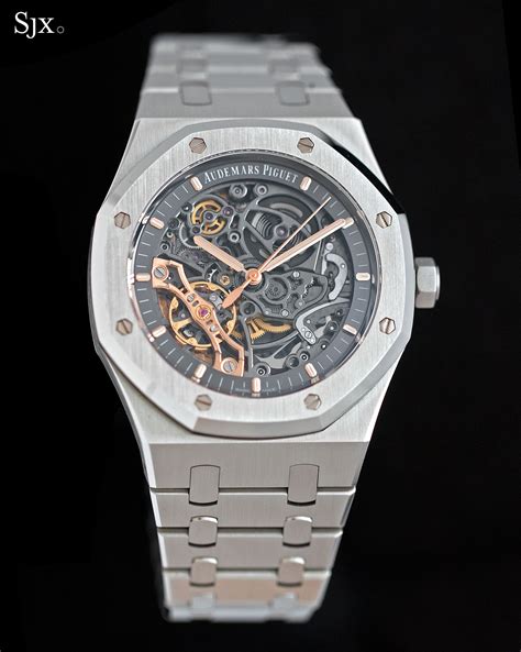 royal oak double balance wheel openworked|audemars piguet royal oak open worked skeleton.